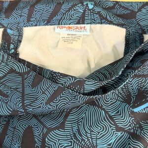 RIPSKIRT HAWAII WRAP SKIRT LENGTH 2 MAUI MOONLIGHT BLUE FLORAL VELCRO CLOSURE L